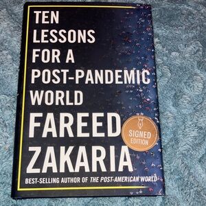 'Ten Lessons for a Post-Pandemic World' Blue Coffee Table Book
